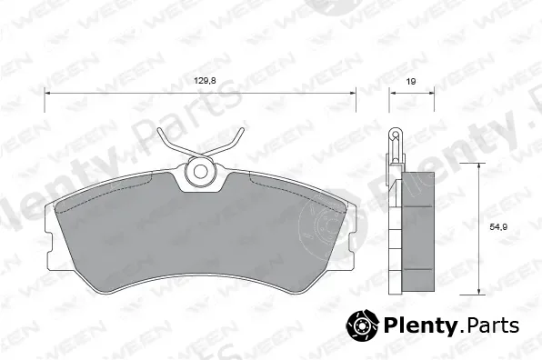 Ween 151-1470 — Brake Pad Set, disc brake
