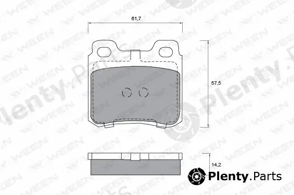 Ween 151-1236 — Brake Pad Set, disc brake