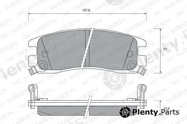 Ween 151-2489 — Brake Pad Set, disc brake