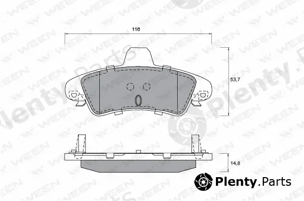 Ween 151-1214 — Brake Pad Set, disc brake