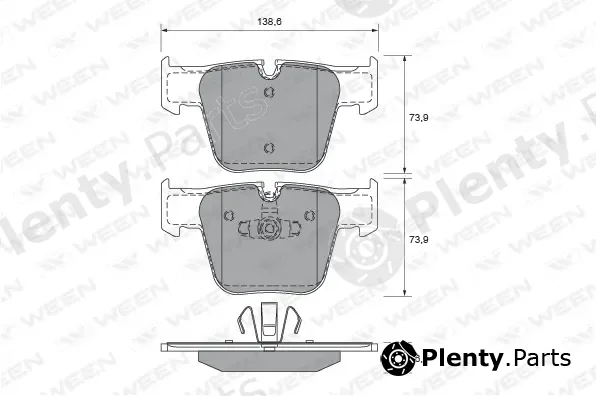 Ween 151-1939 — Brake Pad Set, disc brake