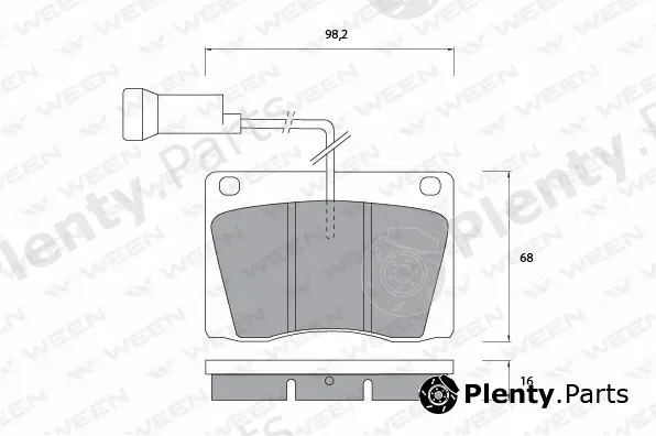 Ween 151-1087 — Brake Pad Set, disc brake