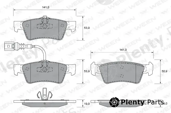 Ween 151-1906 — Brake Pad Set, disc brake