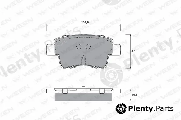 Ween 151-1240 — Brake Pad Set, disc brake