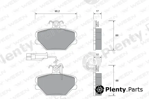 Ween 151-1467 — Brake Pad Set, disc brake