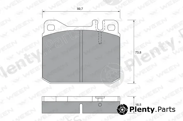 Ween 151-1639 — Brake Pad Set, disc brake