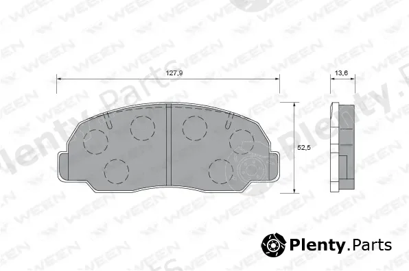 Ween 151-1529 — Brake Pad Set, disc brake