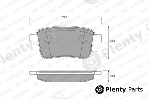 Ween 151-2695 — Brake Pad Set, disc brake