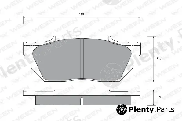 Ween 151-2374 — Brake Pad Set, disc brake