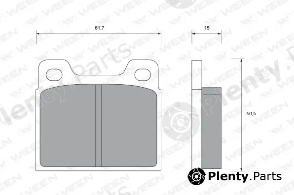 Ween 151-1563 — Brake Pad Set, disc brake