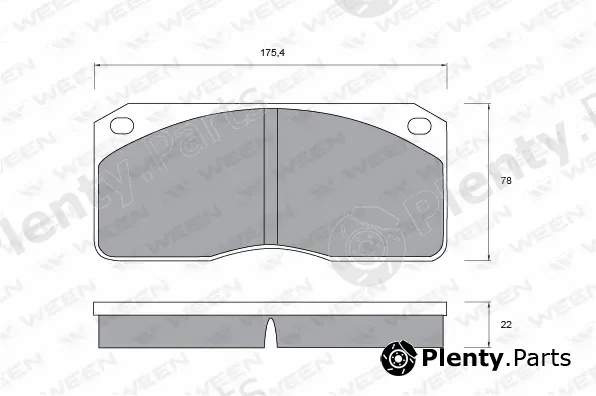 Ween 151-1042 — Brake Pad Set, disc brake
