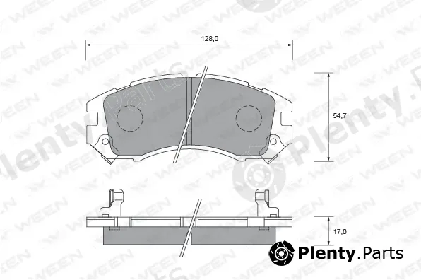Ween 151-1538 — Brake Pad Set, disc brake