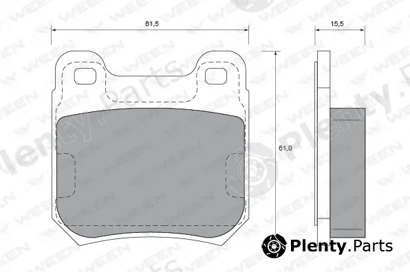Ween 151-1508 — Brake Pad Set, disc brake