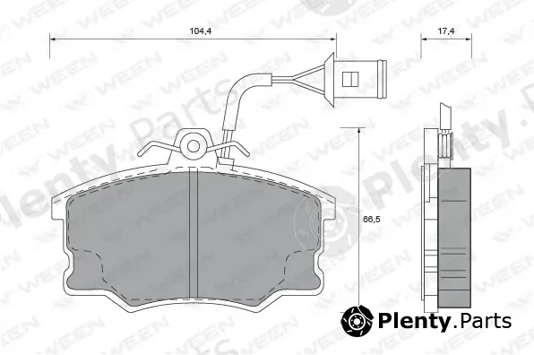 Ween 151-1600 — Brake Pad Set, disc brake