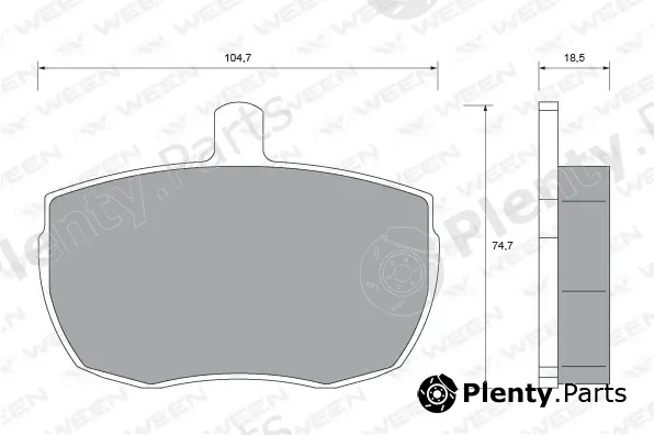 Ween 151-2360 — Brake Pad Set, disc brake