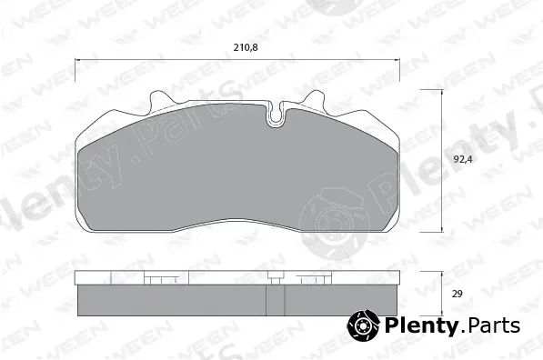 Ween 151-1072 — Brake Pad Set, disc brake