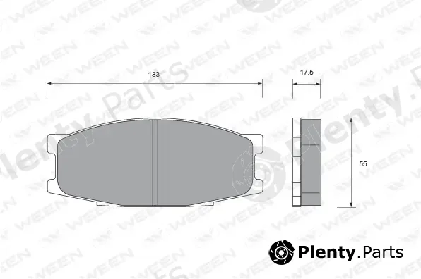 Ween 151-1575 — Brake Pad Set, disc brake