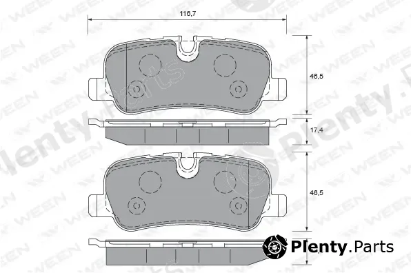 Ween 151-2000 — Brake Pad Set, disc brake