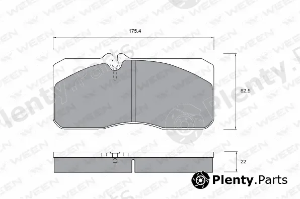 Ween 151-1045 — Brake Pad Set, disc brake