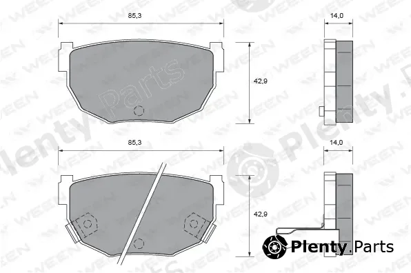 Ween 151-2152 — Brake Pad Set, disc brake