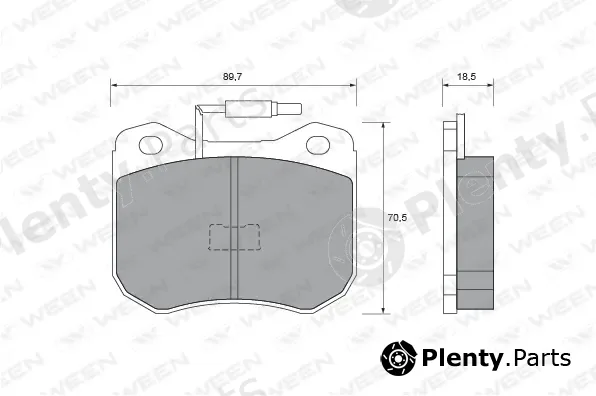 Ween 151-2020 — Brake Pad Set, disc brake