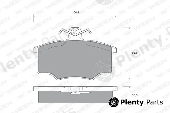 Ween 151-1471 — Brake Pad Set, disc brake