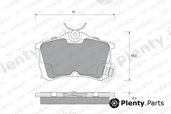 Ween 151-2185 — Brake Pad Set, disc brake