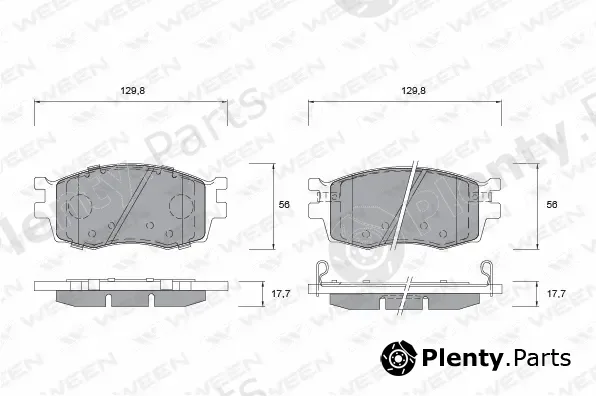 Ween 151-1193 — Brake Pad Set, disc brake