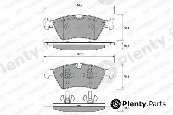 Ween 151-2010 — Brake Pad Set, disc brake