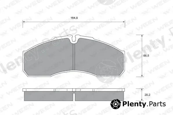 Ween 151-2347 — Brake Pad Set, disc brake