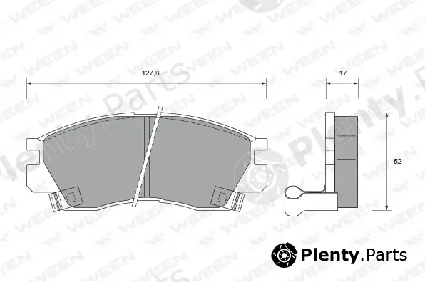 Ween 151-1544 — Brake Pad Set, disc brake