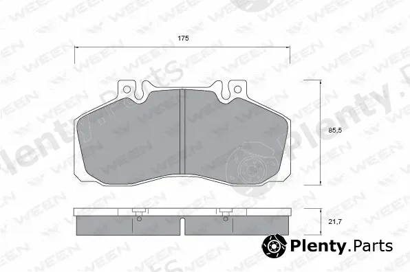 Ween 151-1019 — Brake Pad Set, disc brake