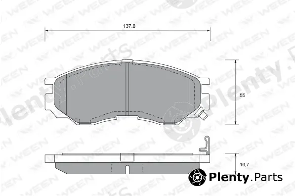 Ween 151-1767 — Brake Pad Set, disc brake