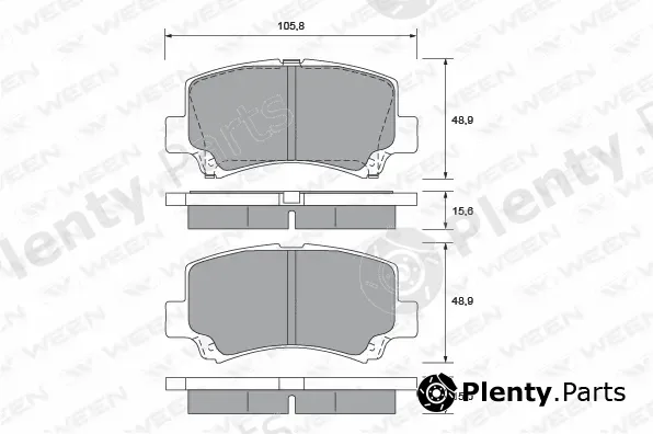 Ween 151-2210 — Brake Pad Set, disc brake