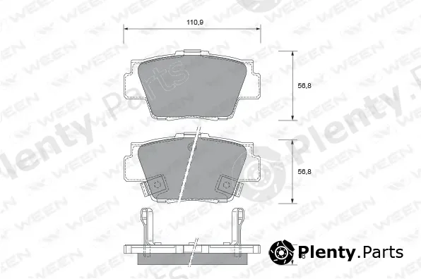 Ween 151-2104 — Brake Pad Set, disc brake