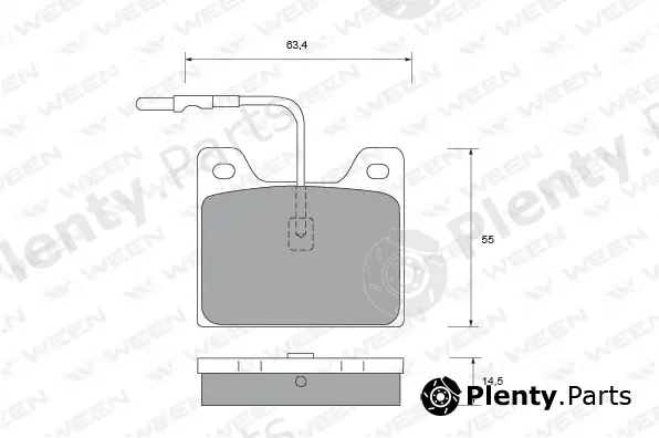 Ween 151-1447 — Brake Pad Set, disc brake
