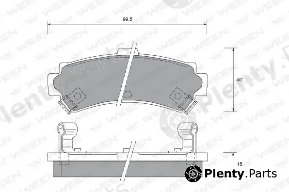 Ween 151-2134 — Brake Pad Set, disc brake