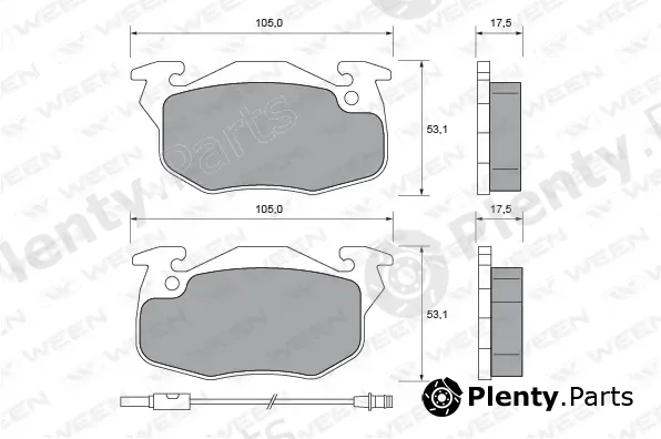 Ween 151-1620 — Brake Pad Set, disc brake