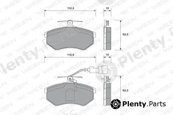 Ween 151-1764 — Brake Pad Set, disc brake
