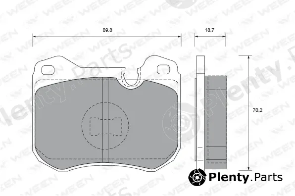 Ween 151-2115 — Brake Pad Set, disc brake