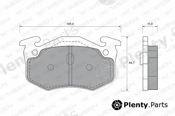 Ween 151-1503 — Brake Pad Set, disc brake