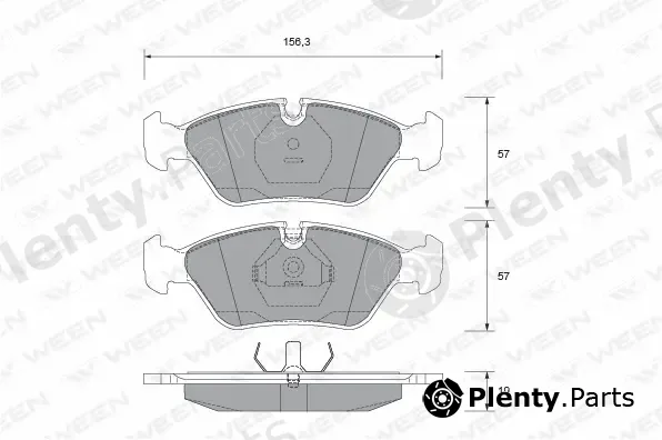 Ween 151-2099 — Brake Pad Set, disc brake