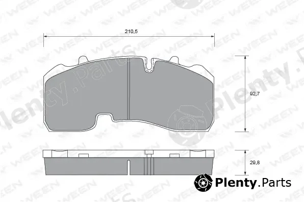 Ween 151-1573 — Brake Pad Set, disc brake