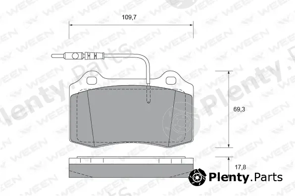 Ween 151-1811 — Brake Pad Set, disc brake
