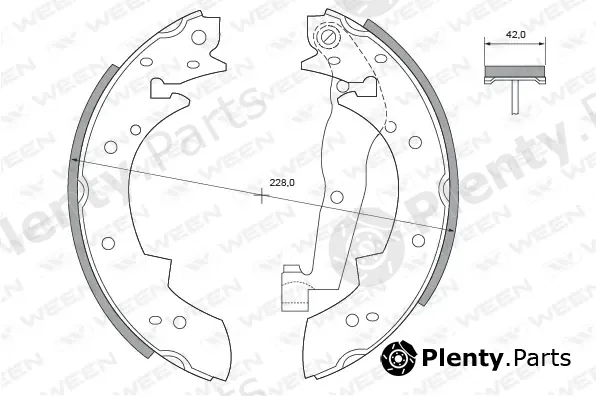 Ween 152-2200 — Brake Shoe Set
