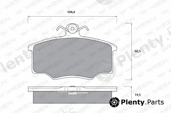 Ween 151-1096 — Brake Pad Set, disc brake