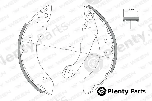 Ween 152-2176 — Brake Shoe Set