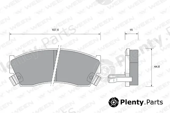 Ween 151-1484 — Brake Pad Set, disc brake