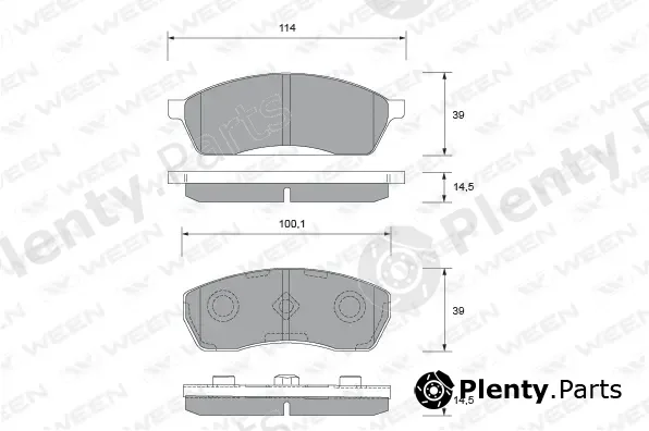 Ween 151-2110 — Brake Pad Set, disc brake