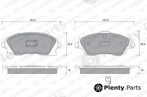 Ween 151-1311 — Brake Pad Set, disc brake